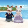 Figuras - Sylvanian Families - Avós Coelhos Chocolate - Epoch Magia