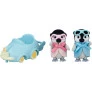 Figuras - Sylvanian Families - Carrinho dos Bebês Pinguins - Epoch Magia