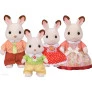 Figuras - Sylvanian Families - Família Coelhos Chocolate - Epoch Magia