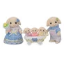 Figuras - Sylvanian Families - Família Coelhos Floral - Epoch Magia