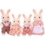 Figuras - Sylvanian Families - Família Coelhos Leite - Epoch Magia