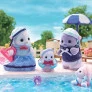 Figuras - Sylvanian Families - Família das Focas - Epoch Magia