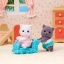 Figuras - Sylvanian Families - Gêmeos Gatos Persas - Epoch Magia