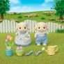 Figuras - Sylvanian Families - Jardinagem Coelhos Floral - Epoch Magia