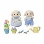 Figuras - Sylvanian Families - Jardinagem Coelhos Floral - Epoch Magia