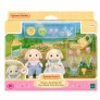 Figuras - Sylvanian Families - Jardinagem Coelhos Floral - Epoch Magia