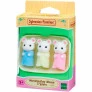 Figuras - Sylvanian Families - Trigêmeos Ratos Marshmallow - Epoch Magia