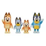 Figuras Articuladas - Bluey - Família -  Bluey, Bingo, Bandit e Chilli - Candide