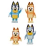 Figuras Articuladas - Bluey - Família -  Bluey, Bingo, Bandit e Chilli - Candide