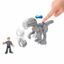 Figuras Articuladas - Jurassic World - Velociraptor Blue e Owen - Imaginext