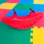 Gangorra Dupla Infantil - Jacaré Vermelho - BB Bolinhas
