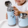 Garrafa com Canudo - Aço Inox - Térmica - 400 ml - Gumy - Azul - Buba