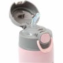 Garrafa com Canudo - Aço Inox - Térmica - 400 ml - Gumy - Rosa - Buba