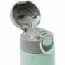 Garrafa com Canudo - Aço Inox - Térmica - 400 ml - Gumy - Verde - Buba