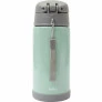 Garrafa com Canudo - Aço Inox - Térmica - 400 ml - Gumy - Verde - Buba