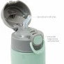 Garrafa com Canudo - Aço Inox - Térmica - 400 ml - Gumy - Verde - Buba
