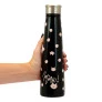 Garrafinha Cantil - 600ml - Miau - Gatinha - Preta - Uatt