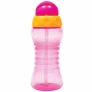 Garrafinha Fresh Infantil com Tampa e Canudo - 300ml - Rosa - Buba