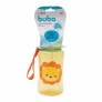Garrafinha Infantil com Canudo - 400ml - Animal Fun Leão - Buba