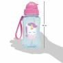 Garrafinha Infantil com Canudo - 400ml - Animal Fun - Unicórnio - Buba
