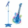 Guitarra Infantil com Microfone Pedestal - Rock Show - Azul - DM Toys