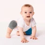 Joelheira para Bebê Engatinhar - Antiderrapante - Cinza - Buba