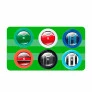 Jogo de Futebol de Botão - Bolão - 12 Times - Gulliver
