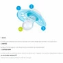 Kit 2 Chupetas - SkinSoft - 6m - Raposa-Guaxinim - Azul - MAM
