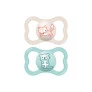 Kit 2 Chupetas - SkinSoft - Air - 16m - Raposa-Castor - MAM