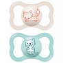 Kit 2 Chupetas - SkinSoft - Air - 16m - Raposa-Castor - MAM