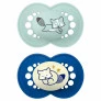 Kit 2 Chupetas - SkinSoft - Day Night - Brilha no Escuro - 16m - Azul - MAM