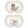 Kit 2 Chupetas - SkinSoft - Day Night - Brilha no Escuro - 16m - Focas - MAM