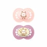 Kit 2 Chupetas - SkinSoft - Day Night - Brilha no Escuro - 16m - Rosa - MAM
