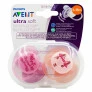 Kit 2 Chupetas - Ultra Soft - 6-18m - Flor-Esquilo - Philips Avent