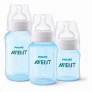 Kit 3 Mamadeiras - Anticólica - 125-260-330ml - Clássica - Azul - Philips Avent
