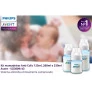 Kit 3 Mamadeiras - Anticólica - 125-260-330ml - Clássica - Azul - Philips Avent