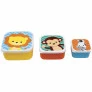 Kit 3 Potinhos com Tampas - Infantil - Animal Fun - Zoo - P - M - G - Buba