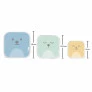 Kit 3 Potinhos com Tampas - Infantil - Gumy - Azul - P - M - G - Buba