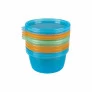 Kit 6 Potinhos para Papinha do Bebê - 250ml - Coloridos - Sortidos - Buba