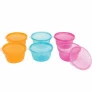 Kit 6 Potinhos para Papinha do Bebê - 250ml - Coloridos - Sortidos - Buba