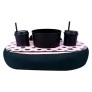 Kit Almofada Porta Pipoca Dupla - Miau - Gatinha - Uatt