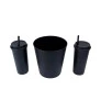 Kit Almofada Porta Pipoca Dupla - Miau - Gatinha - Uatt