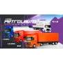 Kit Caminhões Roda Livre - Petroleum Series - 4 em 1 - Roma Brinquedos