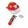 Kit Infantil - Brincando de Ser Bombeiro - Capacete - 3 Peças - Multikids