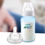 Kit Mamadeira + Bico 4 - Anticólica - 330ml - Clássica - Azul - Philips Avent