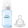 Kit Mamadeira + Bico 4 - Anticólica - 330ml - Clássica - Azul - Philips Avent