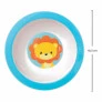 Kit Refeição Infantil - Prato - Bowl - Copinho - Animal Fun - Leão - Buba 