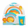 Kit Refeição Infantil - Prato - Bowl - Copinho - Animal Fun - Leão - Buba 