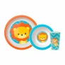 Kit Refeição Infantil - Prato - Bowl - Copinho - Animal Fun - Leão - Buba 