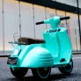 Lambreta Scooter Elétrica Infantil - 6v - Turquesa - Bandeirante